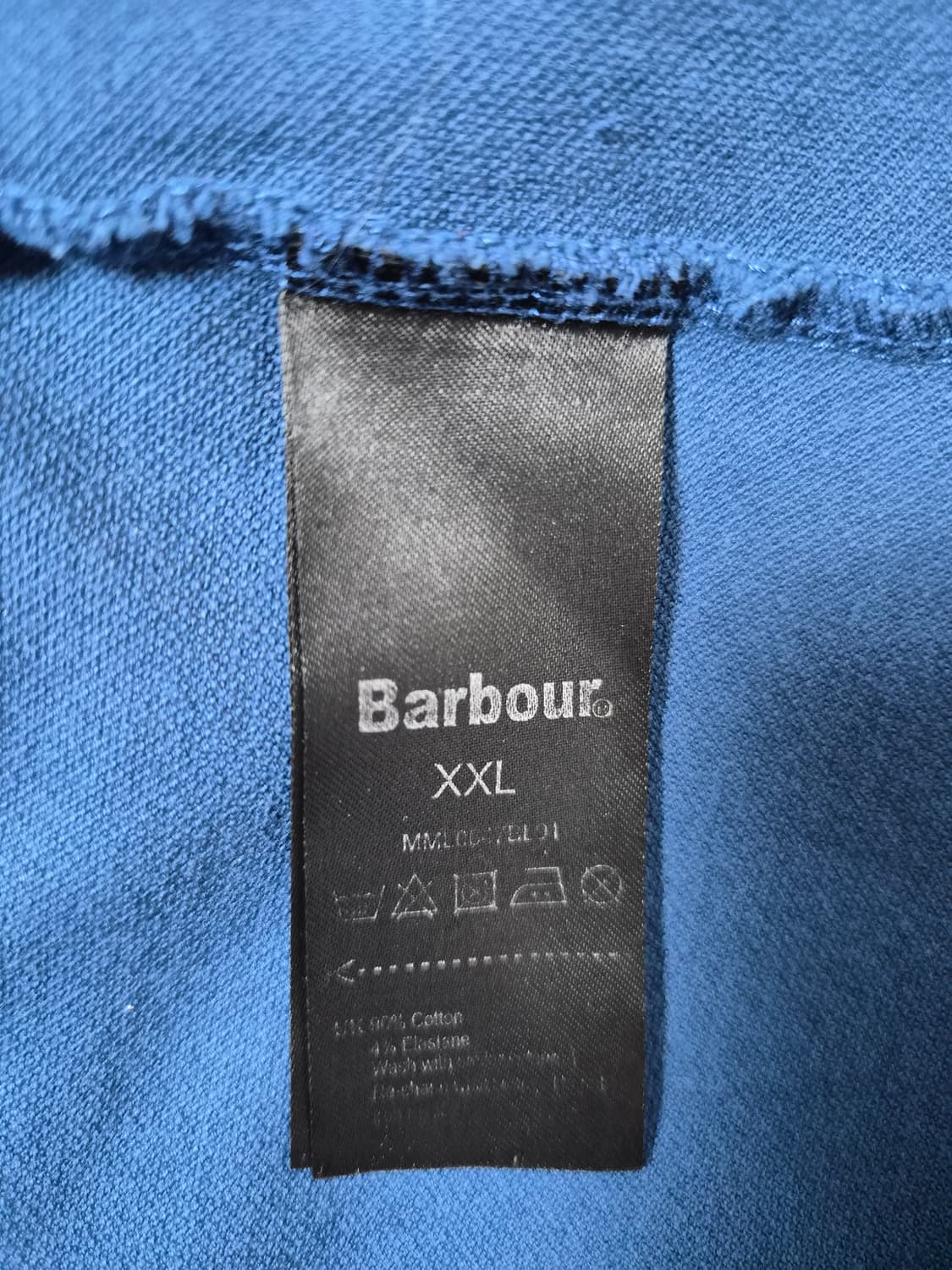 바버Barbour 로고 반팔 카라티셔츠 2XL사이즈 - T101 상품이미지5