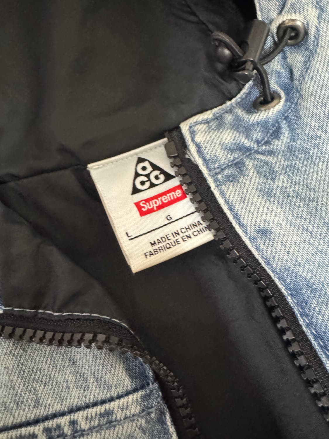 슈프림 acg 데님 풀오버 자켓 블루 L사이즈입니다.  상품이미지2
