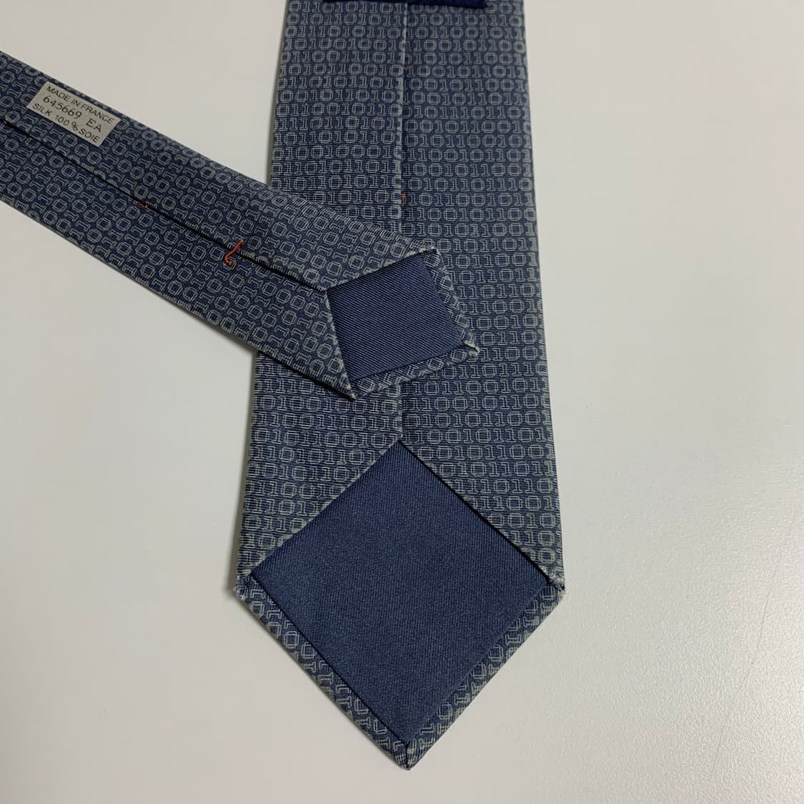 에르메스 빈티지 중고넥타이 B+등급 8cm 신형라벨 상품이미지6