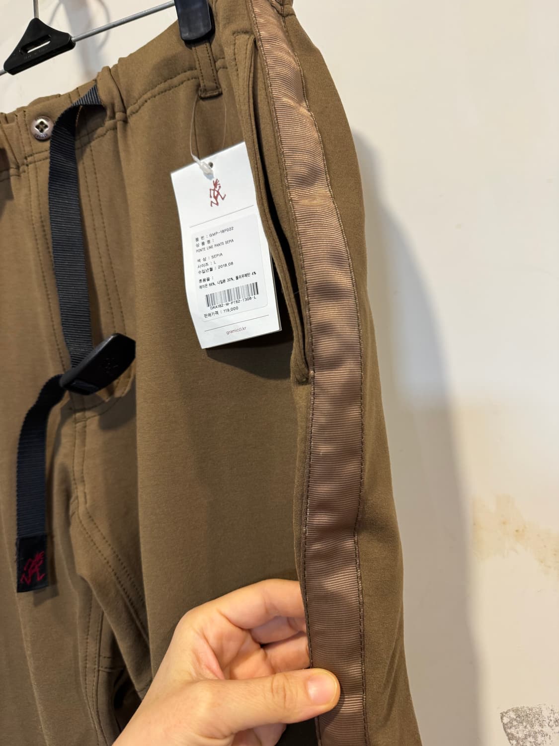 새상품 그라미치 폰테 라인 팬츠 세피아 상품이미지6