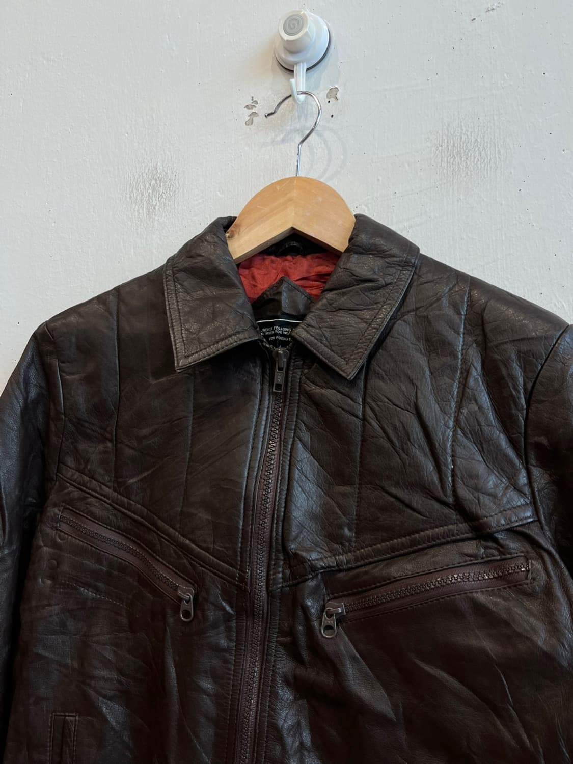 90s BORIS 리얼레더 자켓 상품이미지3