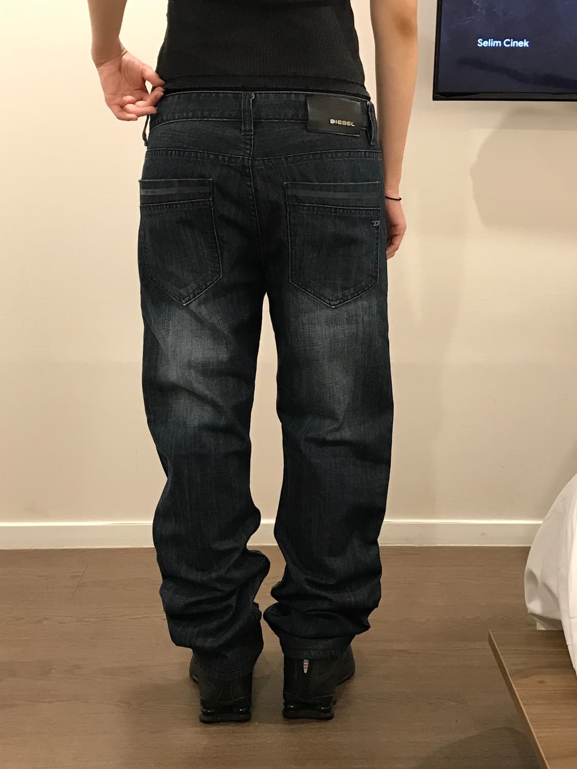 디젤 빈티지 로고 워싱 데님 32 팬츠 상품이미지4