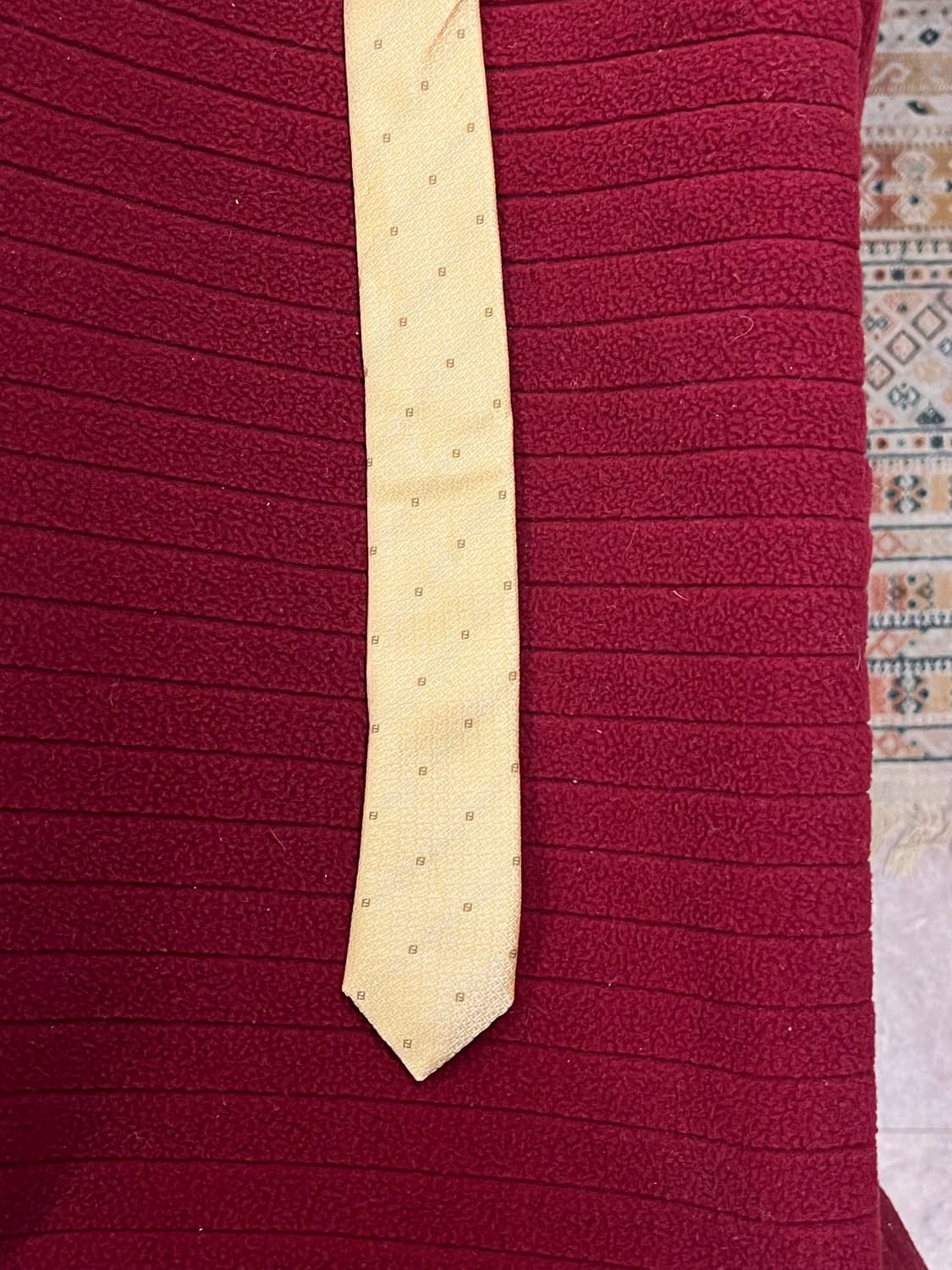 펜디 패턴 넥타이 옐로우 #csz2551 상품이미지2