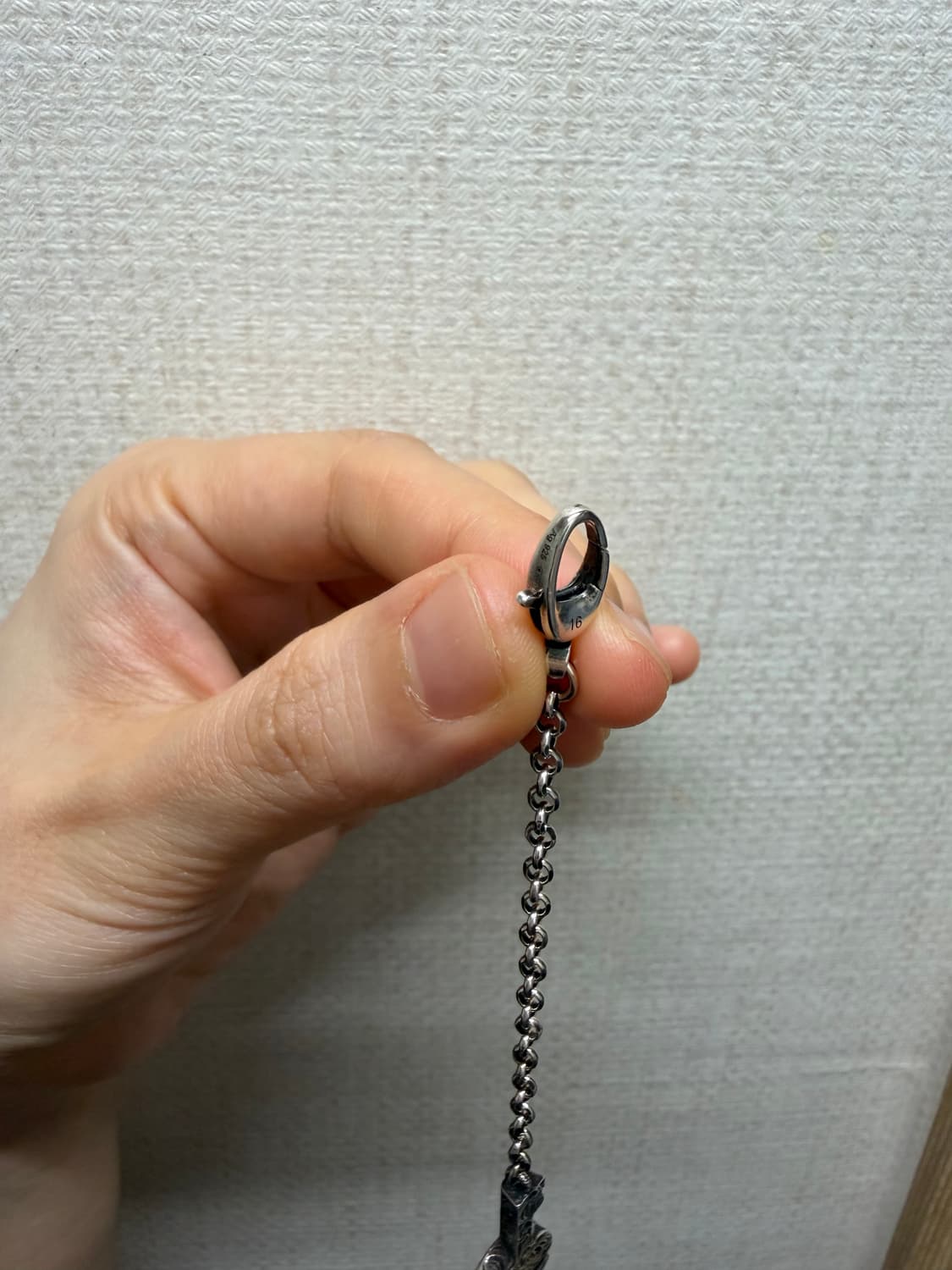 구찌 더블 G 키 브레이슬릿 빈티지 피니시 925 스털링 실버 상품이미지5