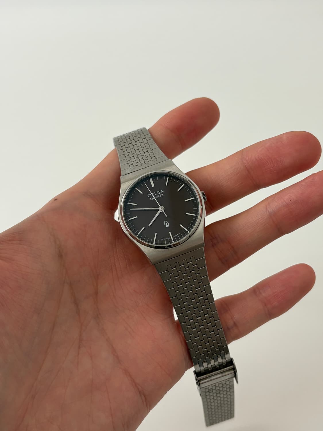 80s CQ brown dial silver quartz 상품이미지2