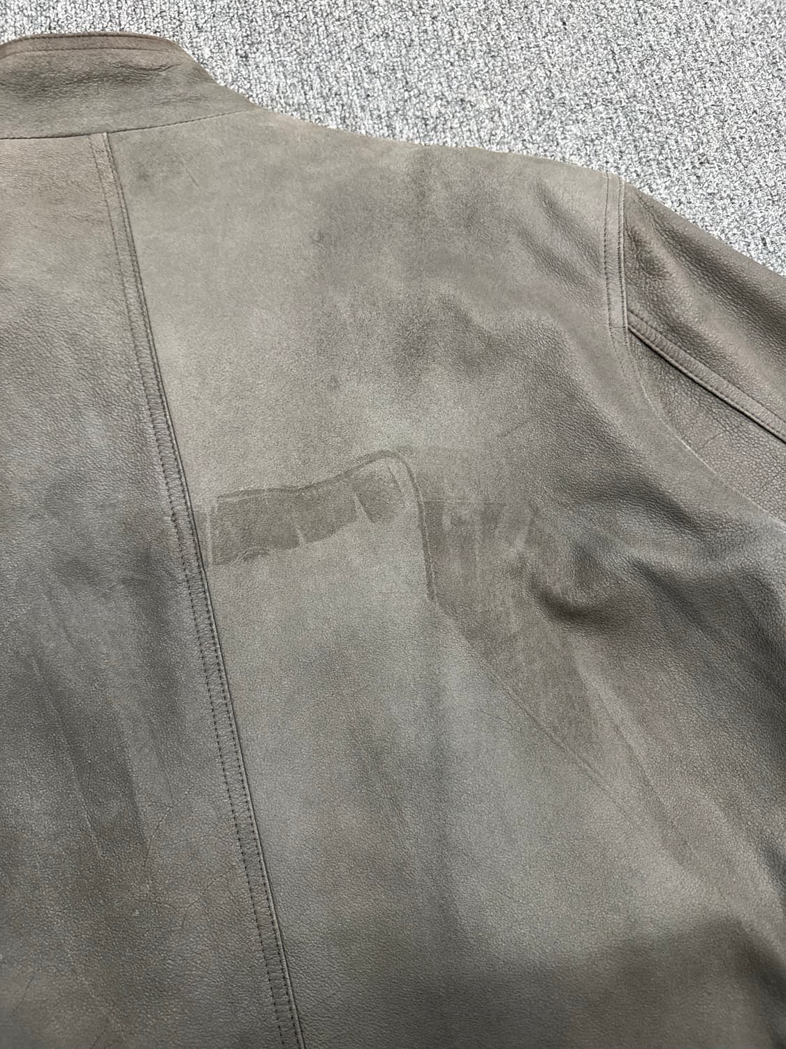 L)Partina 빈티지 스웨이드 레더 가죽 헤링턴 자켓 상품이미지6