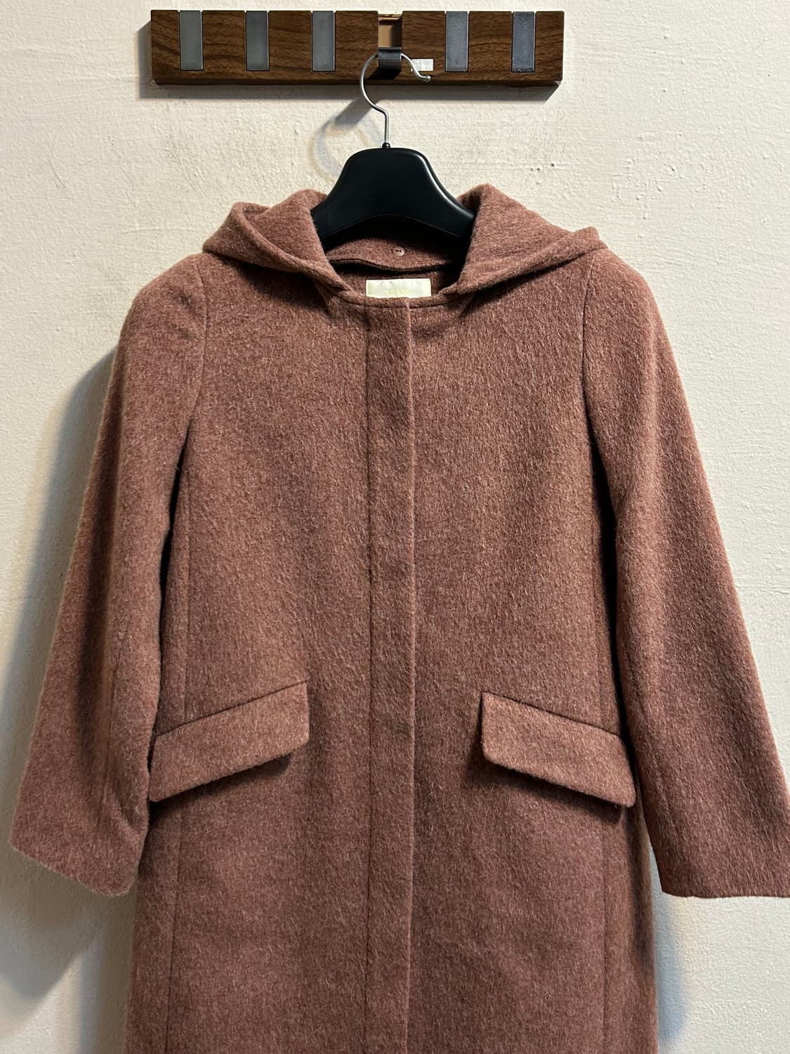 빔즈 하트 후드 울 코트 상품이미지2