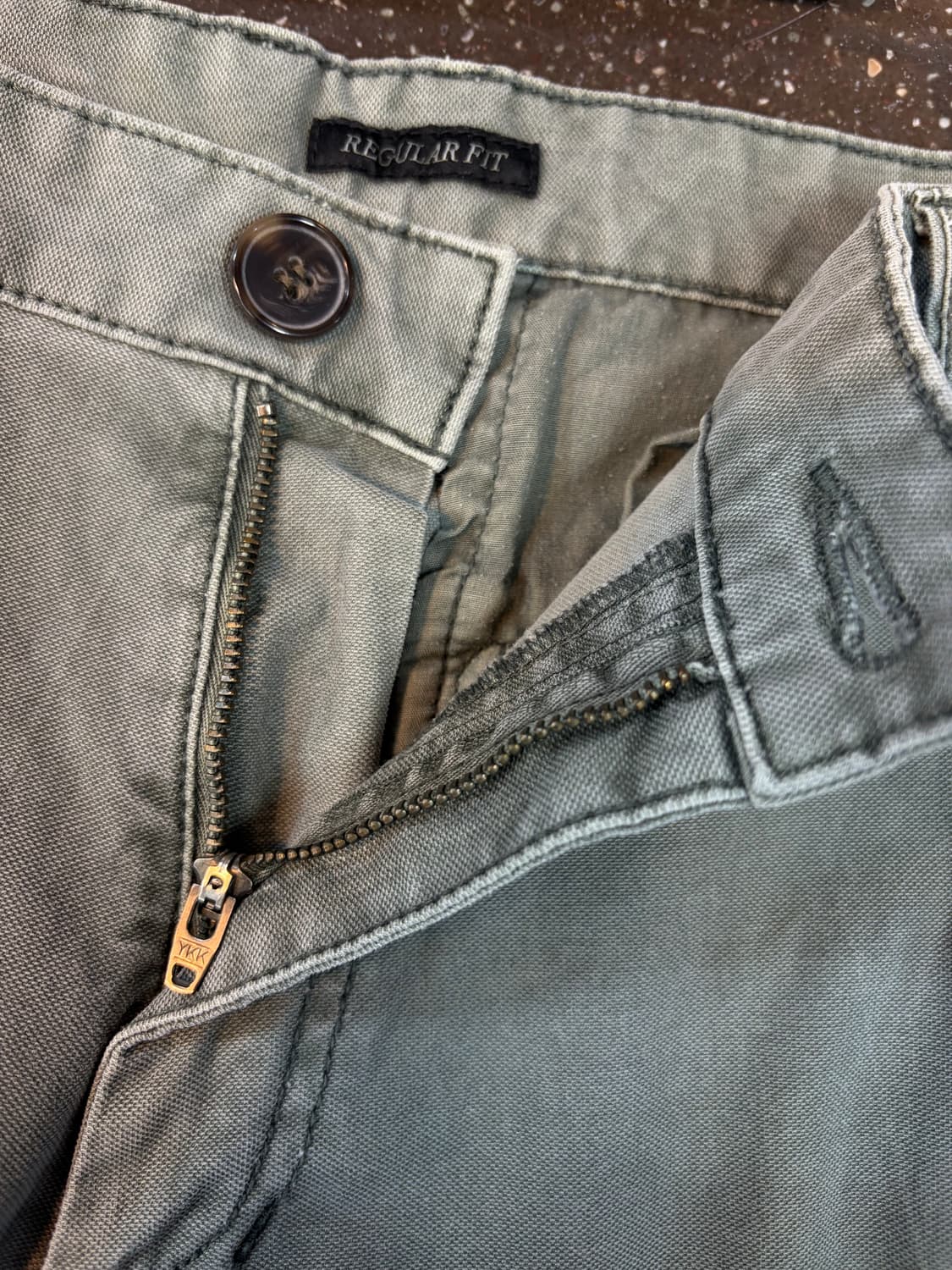 nau 나우 면 바지 빈티지워싱 워크팬츠 레귤러핏 (32) 상품이미지5