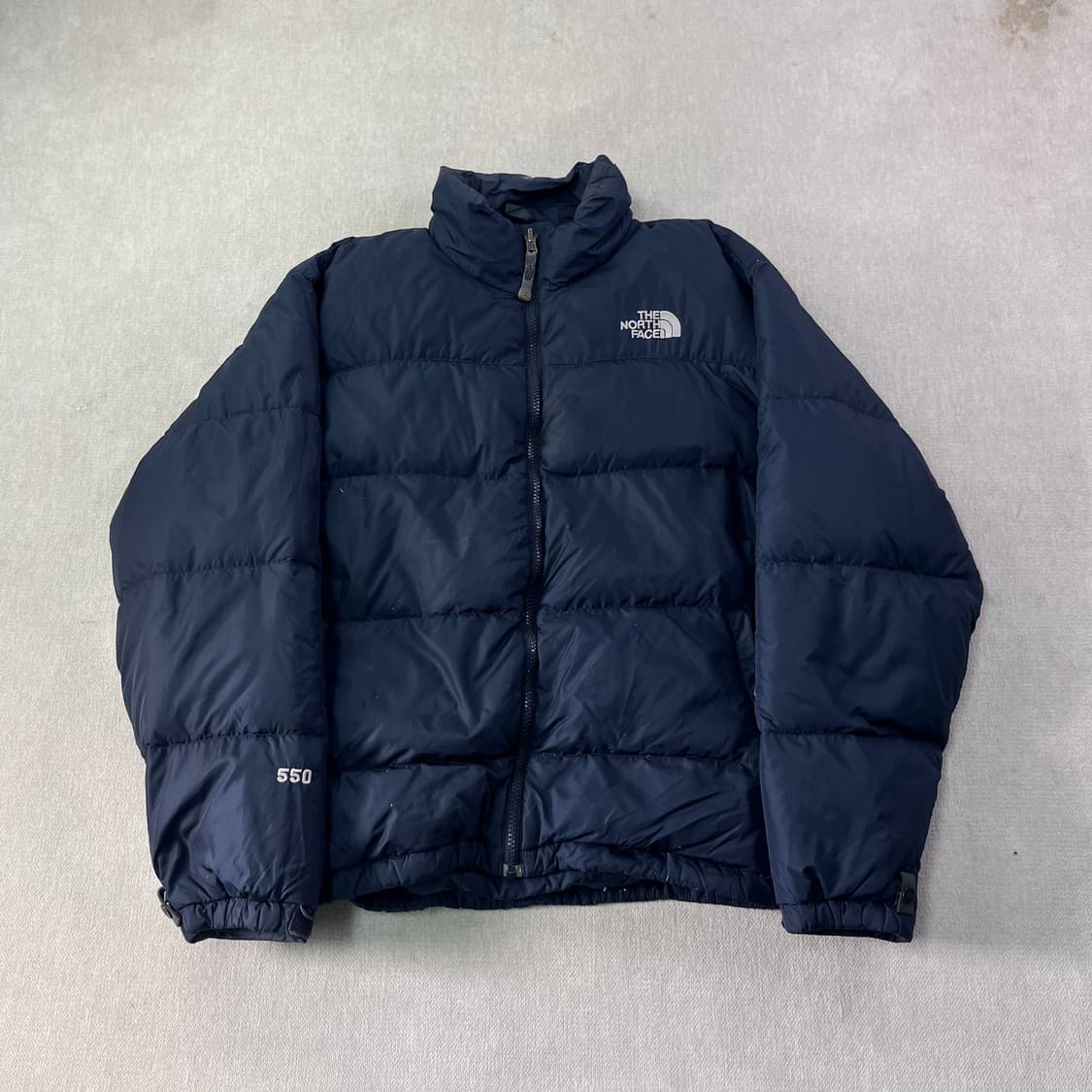 100 노스페이스 550 필파워 구스다운 네이비 경량 패딩 상품이미지1