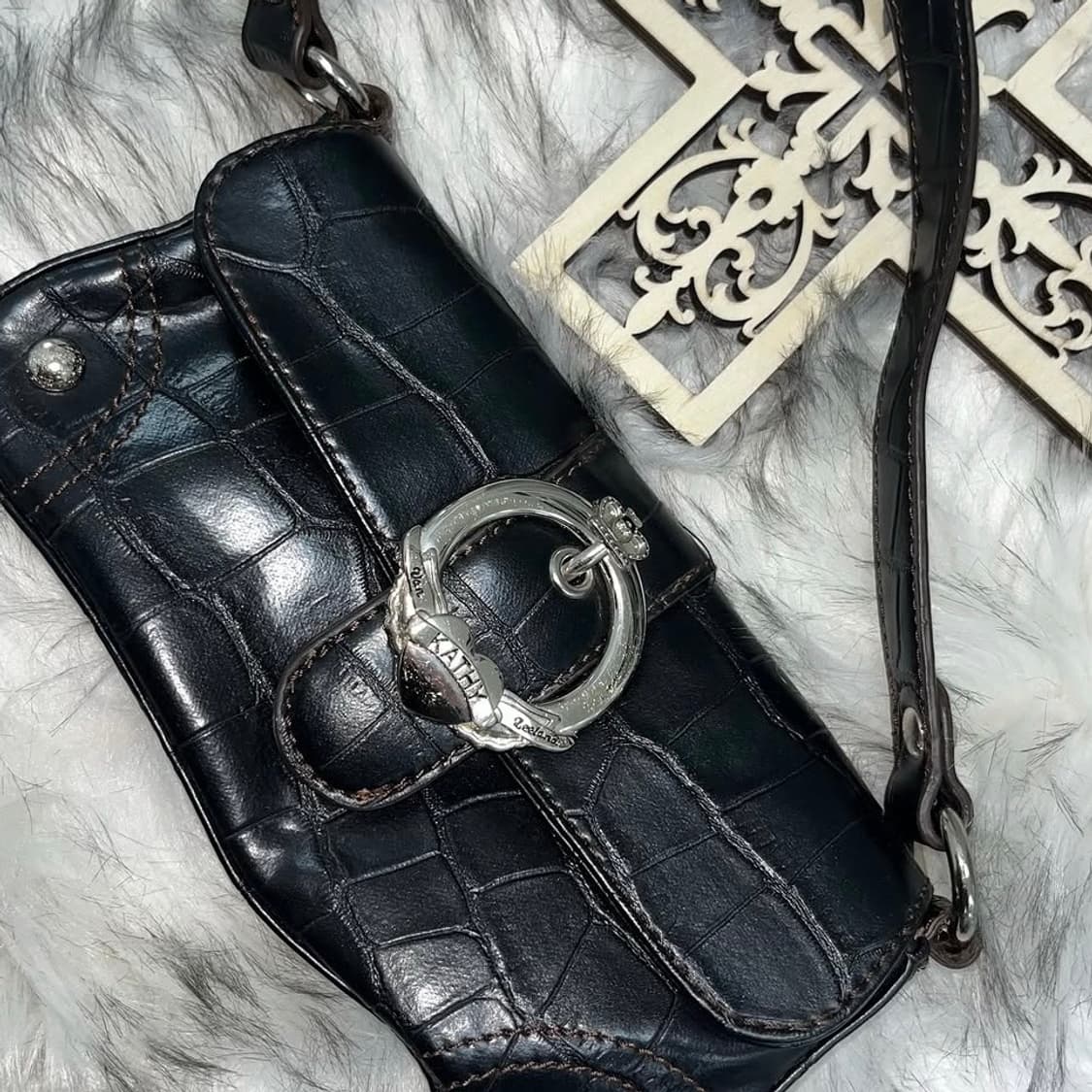 빈티지 앤틱 버클 파에톤 미니백 상품이미지4