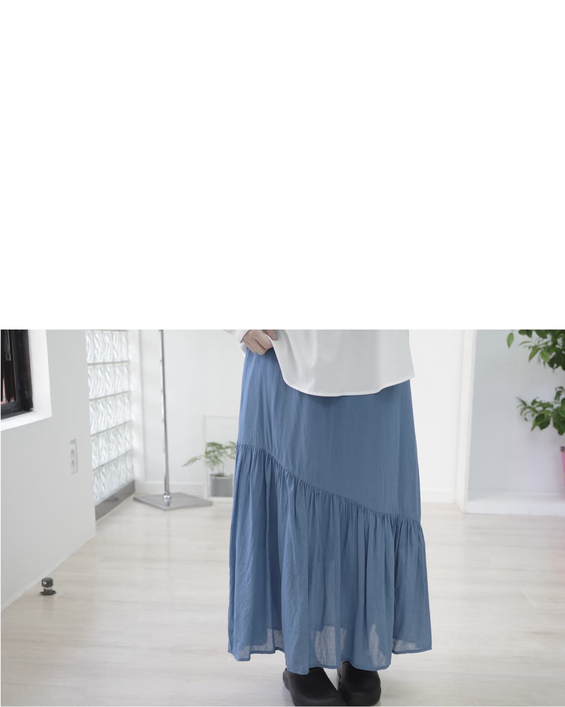 Blue flare skirt 상품이미지2