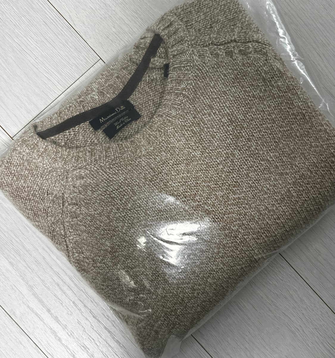 [Massimo Dutti 마시모두띠] 남성 오트밀 컬러 니트 / 100 상품이미지6