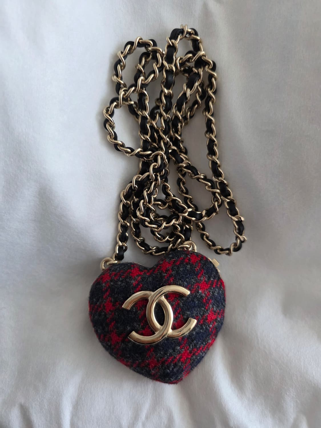샤넬 하트 트위드 롱 네크리스 미니백 상품이미지1