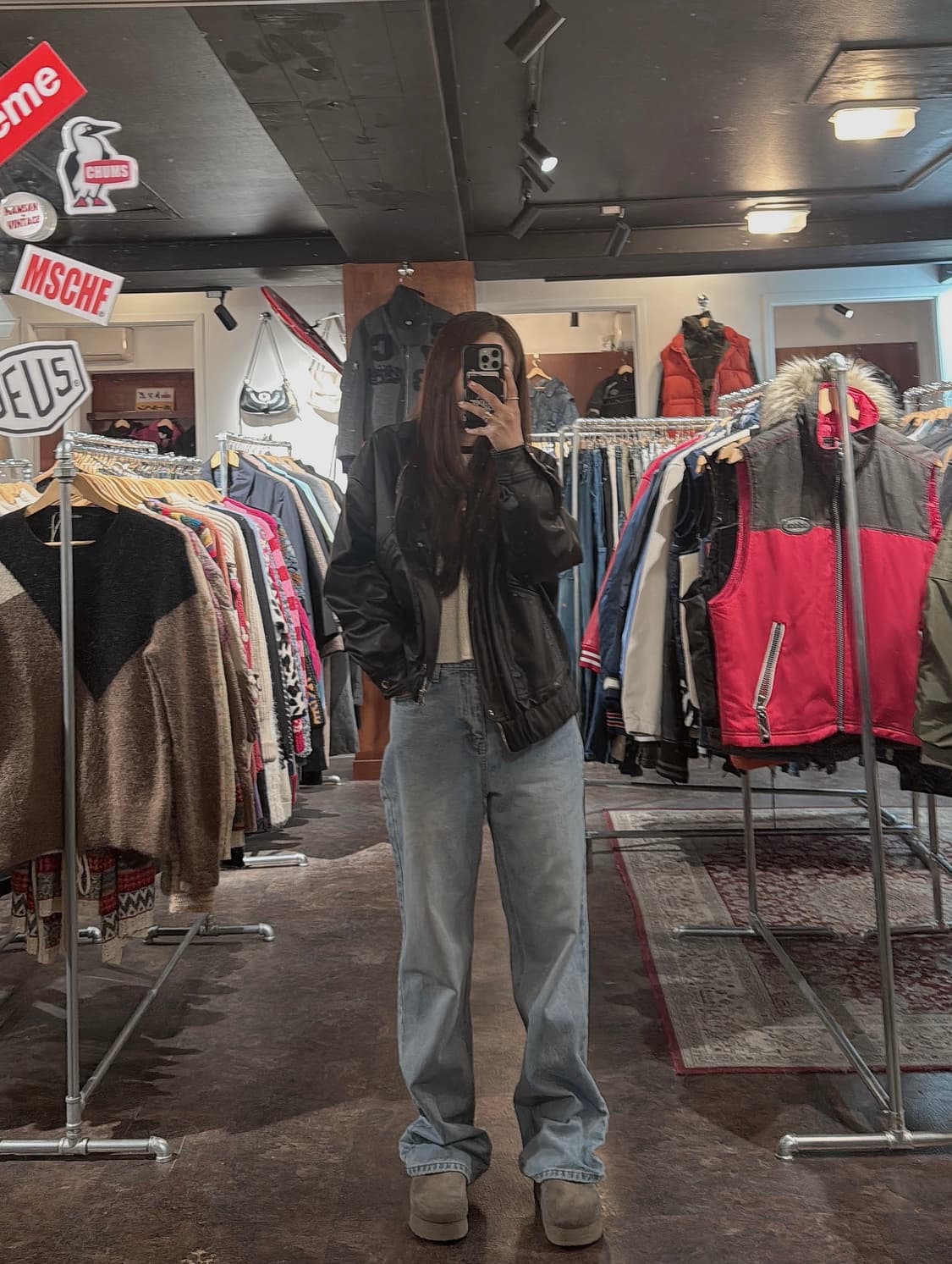 TILLIDIE 틸아이다이 라이트 와이드 워싱 데님 팬츠 M 상품이미지5