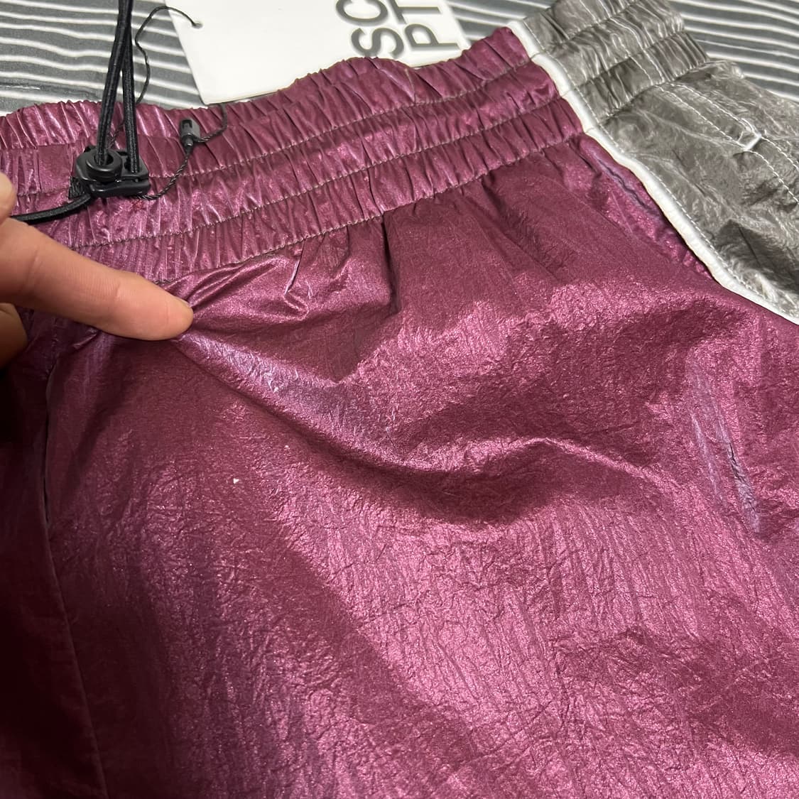 스컬프터 모터 트랙 팬츠 딥레드/차콜 XL 상품이미지6