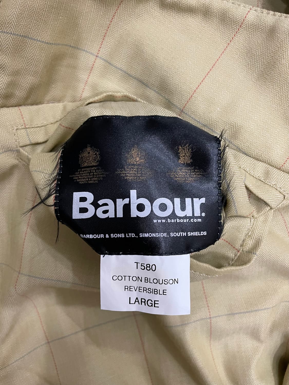 바버 Barbour 리버시블 코튼 블루종 봄버 자켓 상품이미지6