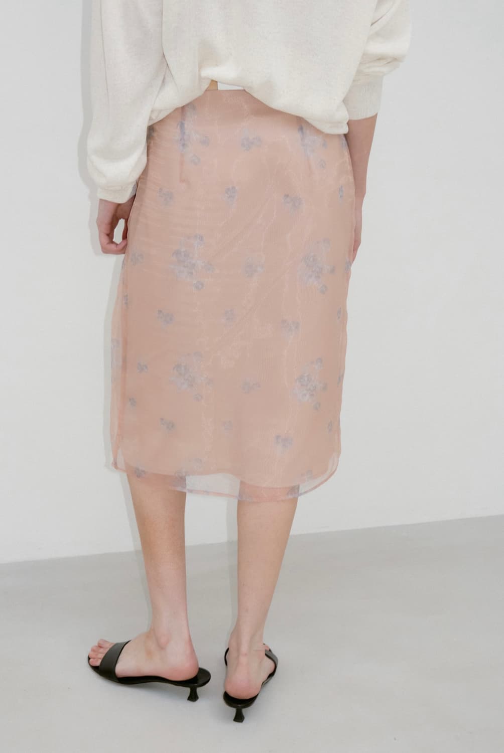(새상품) 리본빛 Rosen Skirt - Peach 상품이미지4