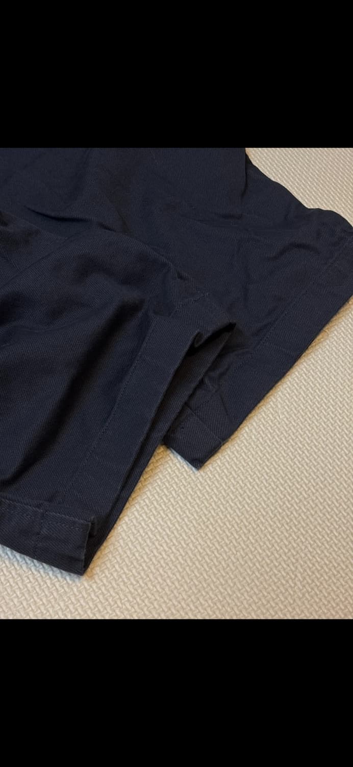 새상품/ 유니클로 와이드핏치노팬츠 네이비 상품이미지4