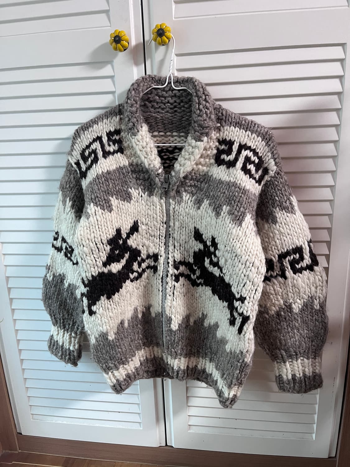 코위찬 모리걸 빈티지 집업 가디건 니트 상품이미지1