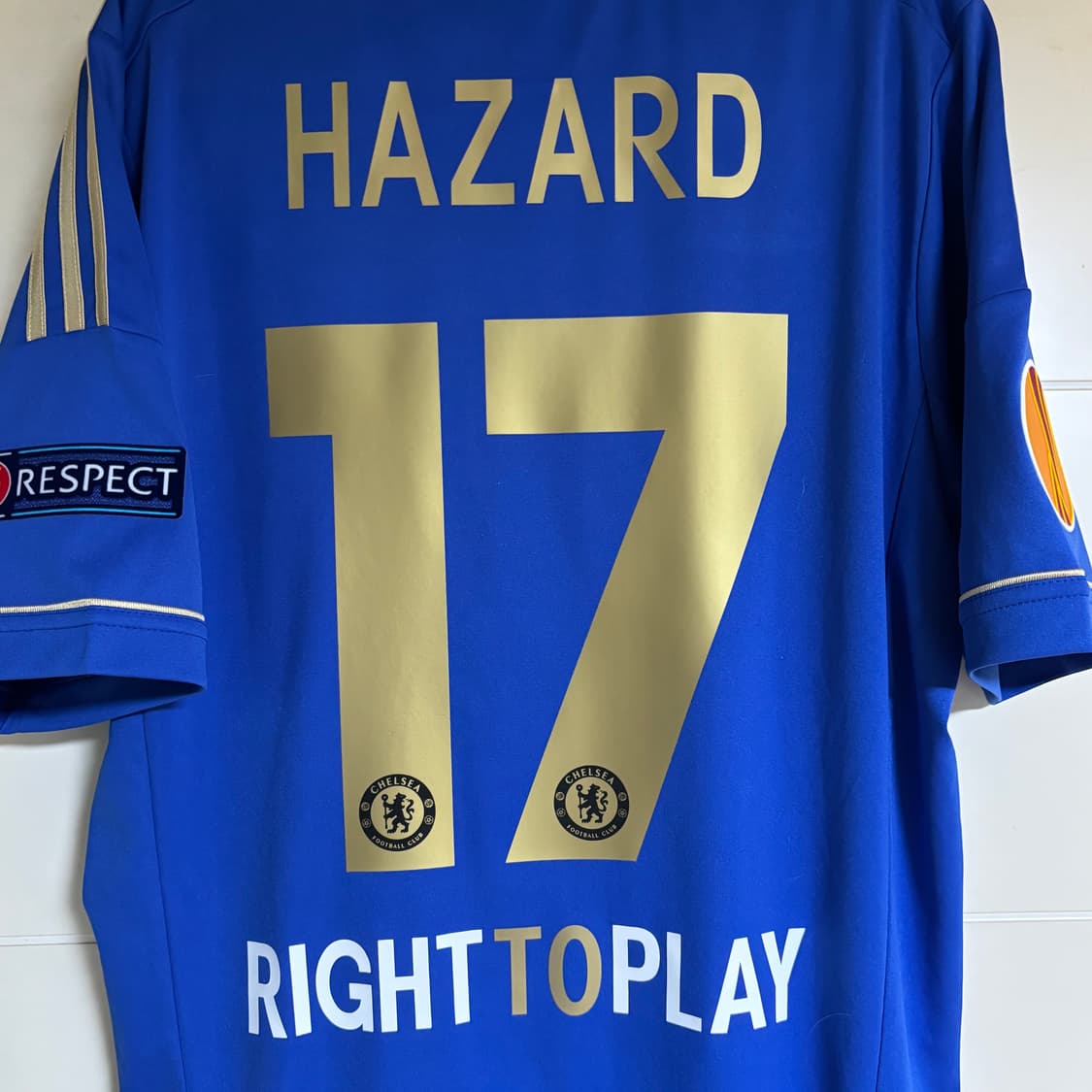 12-13 첼시 홈 유로파 아자르 유니폼 상품이미지7