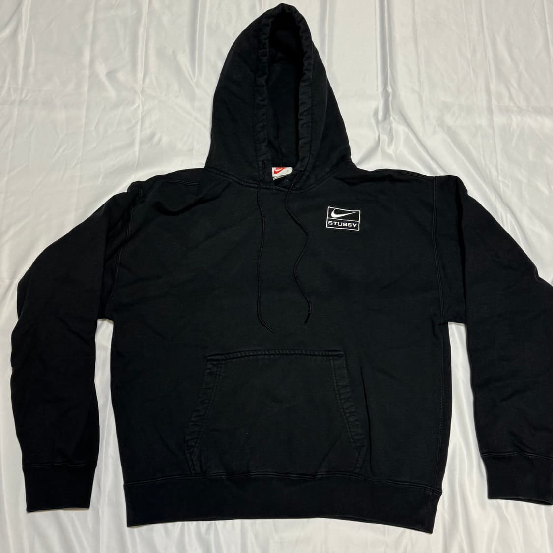 [S] 나이키 x 스투시 NRG RA 워시드 풀오버 후드 블랙 상품이미지4