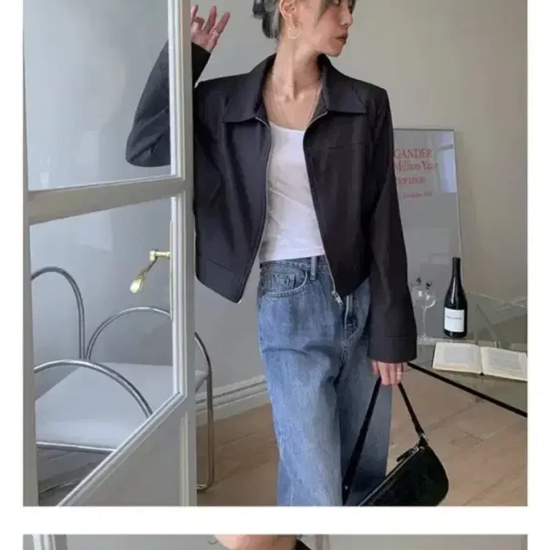 블랙업 도미닉자켓 새상품 프리사이즈 상품이미지5