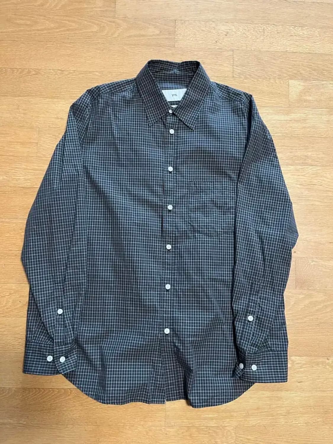 [1,s] 이얼즈어고 포이카 셔츠 블랙 체크 상품이미지2