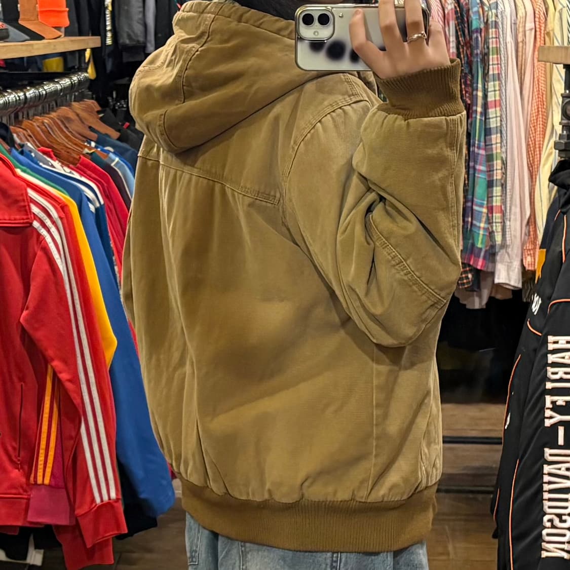 [HI] G.H.BASS 클래식 코튼 트러커 워크자켓 브라운 상품이미지5