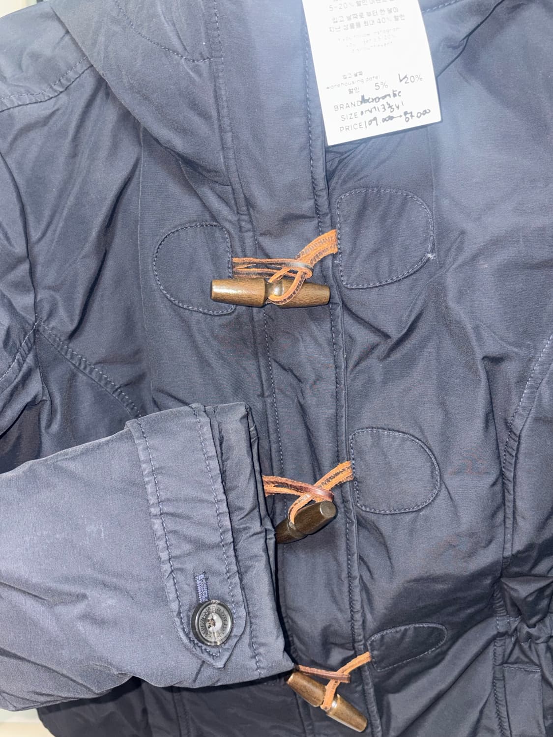 아베크롬비 떡볶이 패딩 네이비 상품이미지5