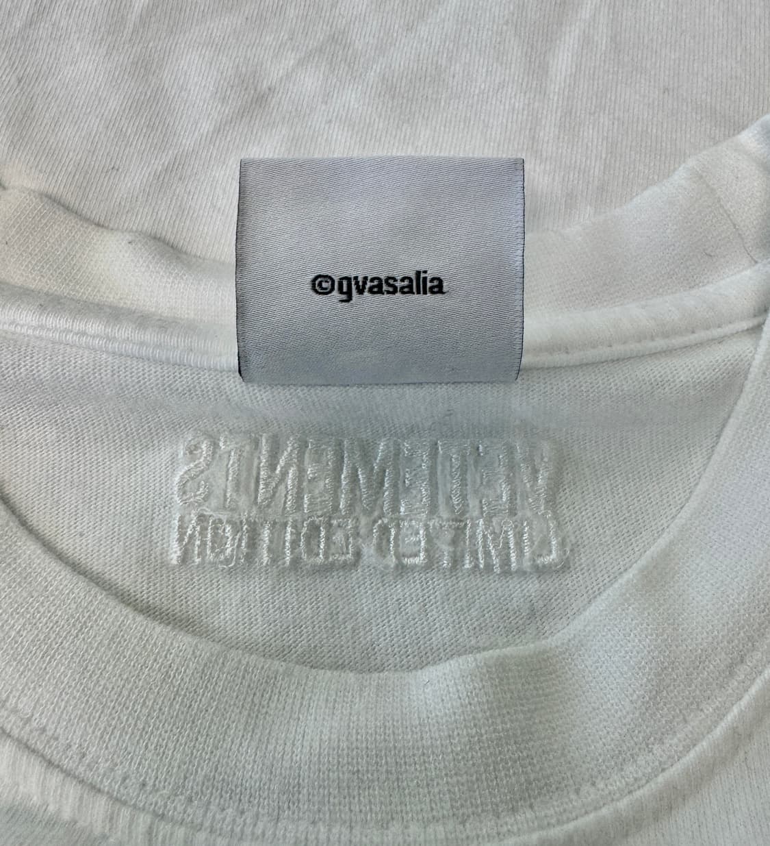 VETEMENTS 베트멍 즈바잘리아 폴리틱 로고 티셔츠 S 상품이미지7