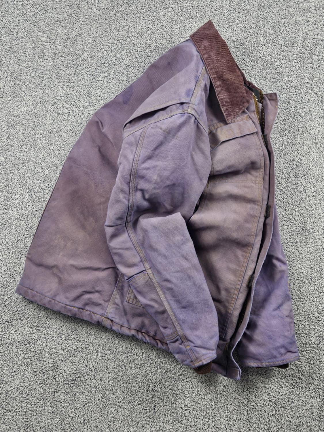 칼하트 퍼플 다잉 커스텀 초어 워크 자켓 ( 상세설명참조 )/ 10068 상품이미지4