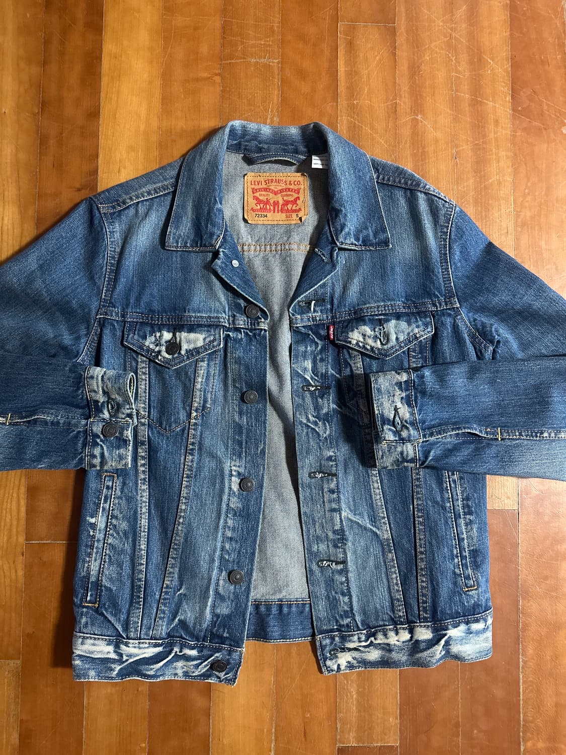 LEVIS 72334 type3 워싱 리바이스 중청 데님 자켓 상품이미지1