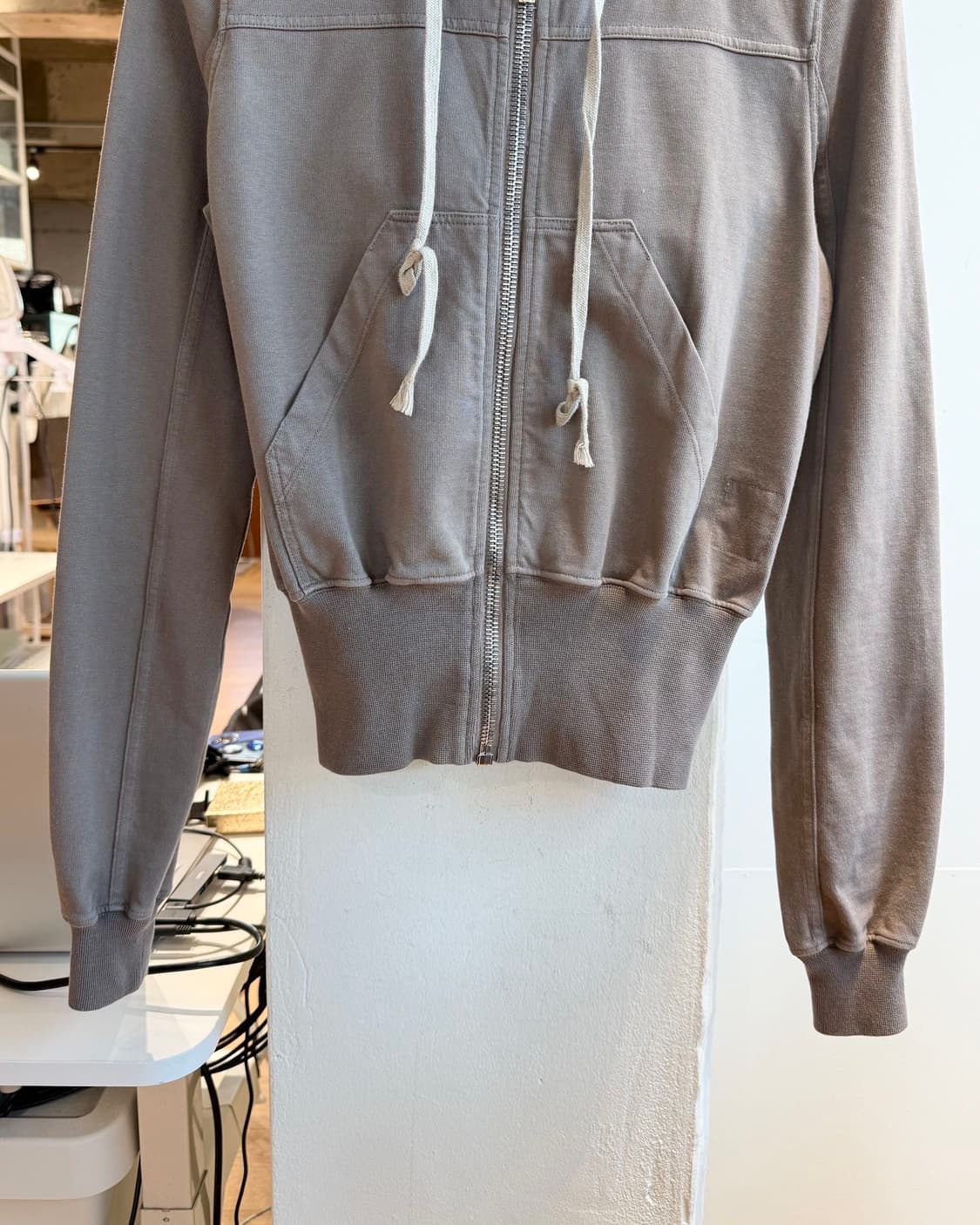 릭 오웬스 다크쉐도우 브라운 마운틴 후드 집업  상품이미지6