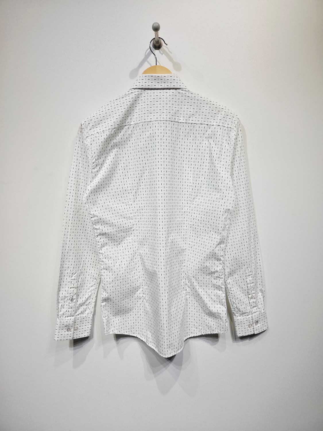 SIEG 지이크 대시 패턴 화이트 긴팔 셔츠 상품이미지6