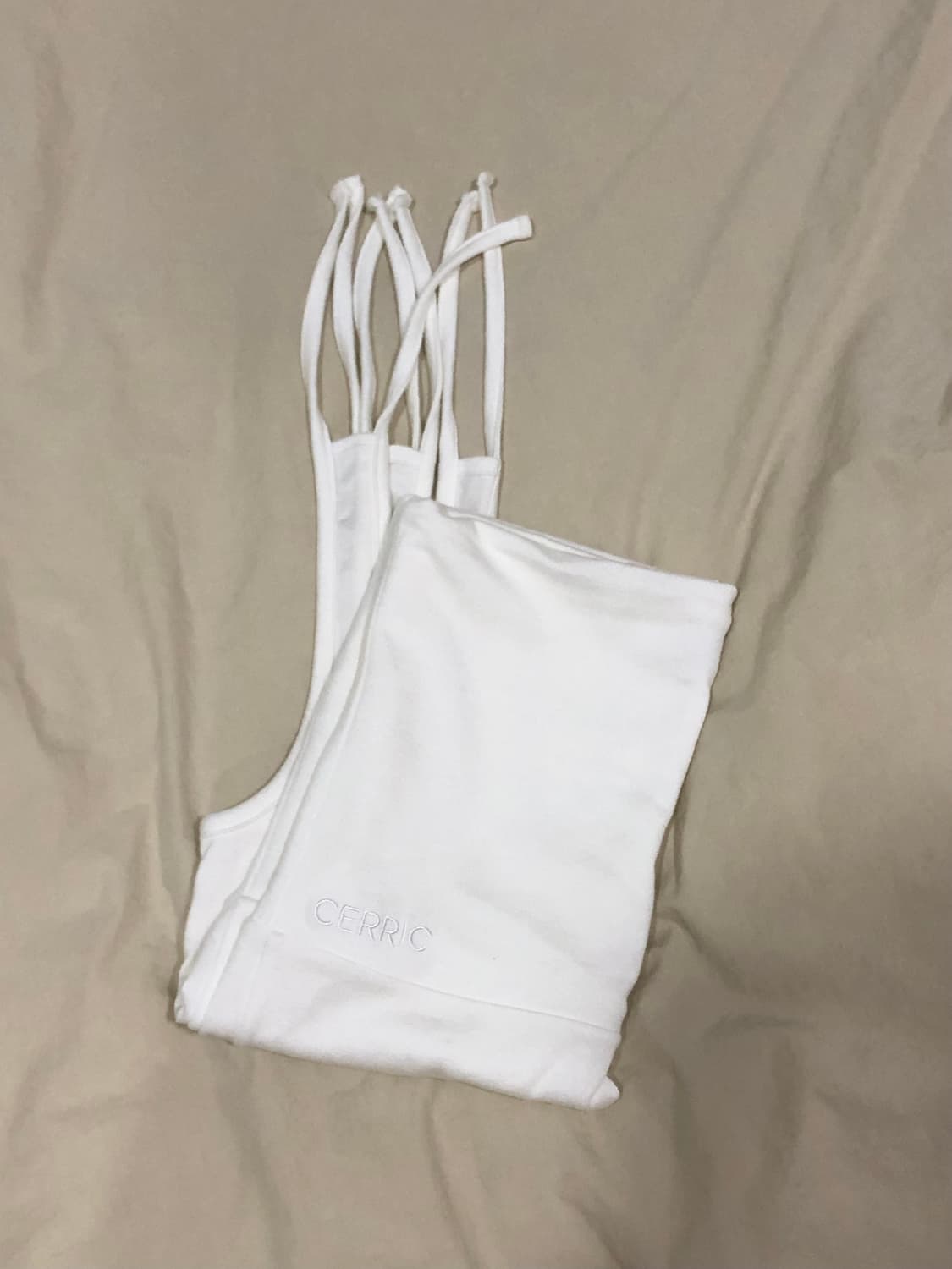 CERRIC(세릭)TENCEL GARTER TOP SKIRT/WHITE 상품이미지5