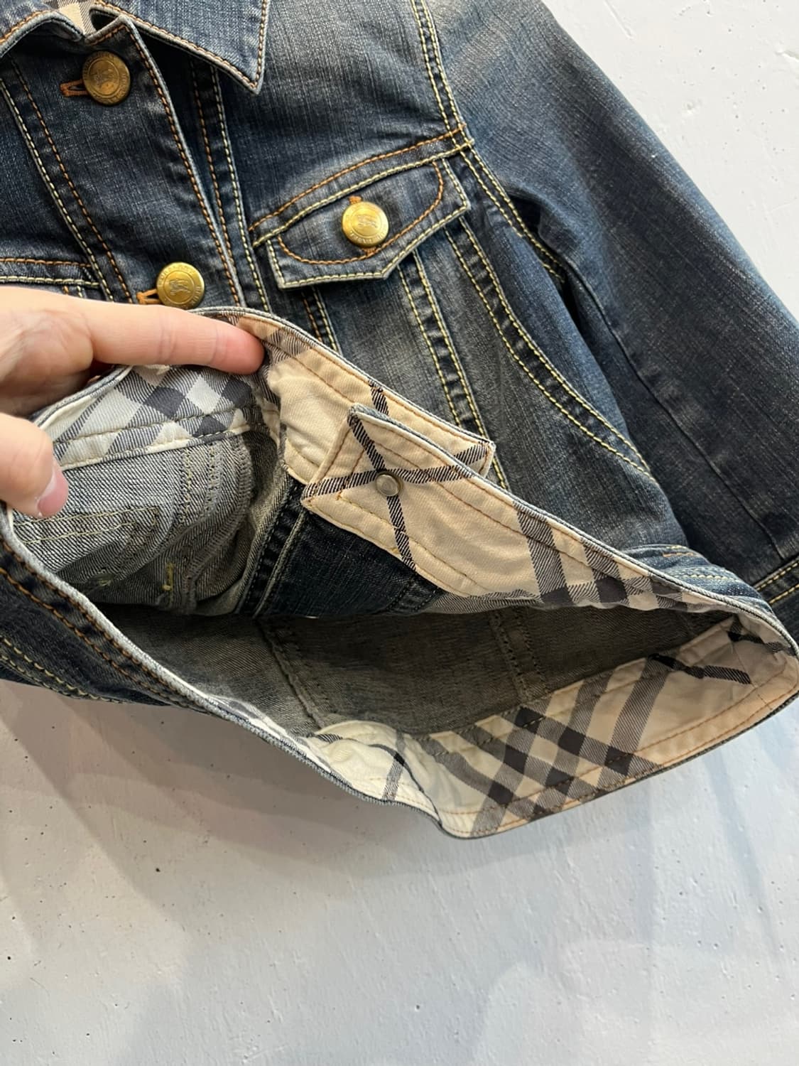 버버리 데님자켓 우먼즈 상품이미지6