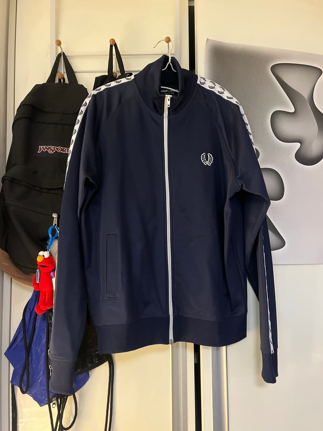프레드페리 테이프 트랙 자켓 져지 상품이미지1