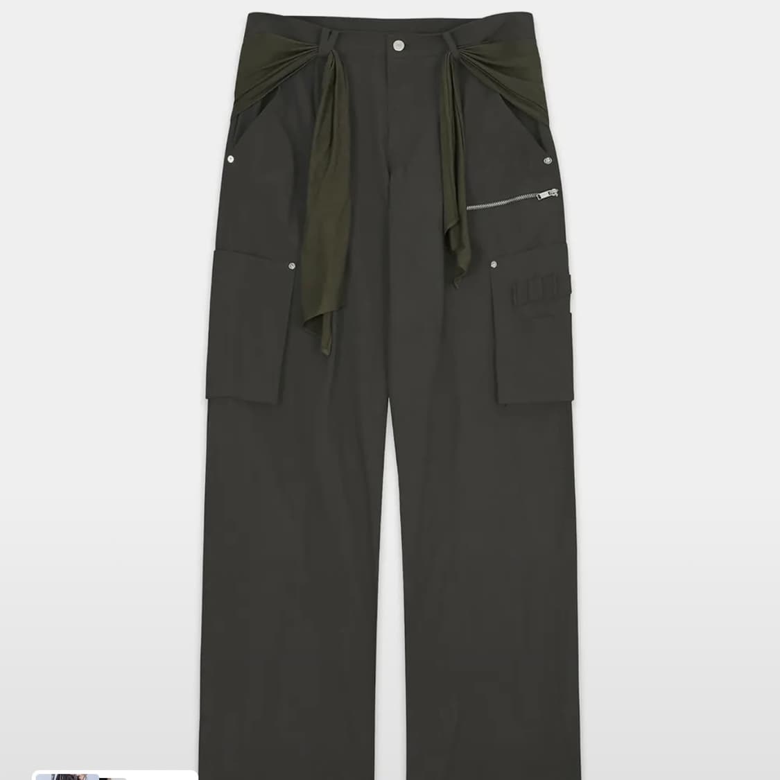 나체 MIXED LAYERED TIE JOGGER PANTS 조거팬츠 상품이미지1