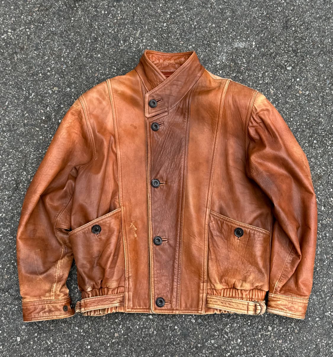 🇬🇧80s Made in England 소가죽 레더 자켓 상품이미지1