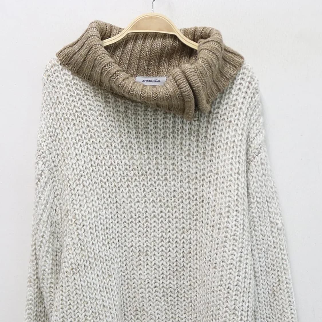 아비렉스 사이드 넥 지퍼 울 혼방 니트 60364 상품이미지3