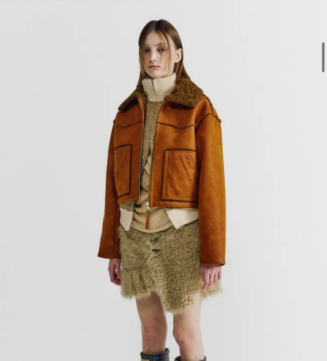 데비어퍼 웨스턴 자켓 무스탕 리버시블 free 상품이미지1