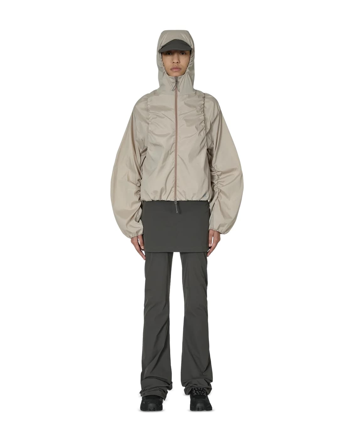 [XS,S]로아 하이킹 25fw 스커트 팬츠/다크그레이 상품이미지4