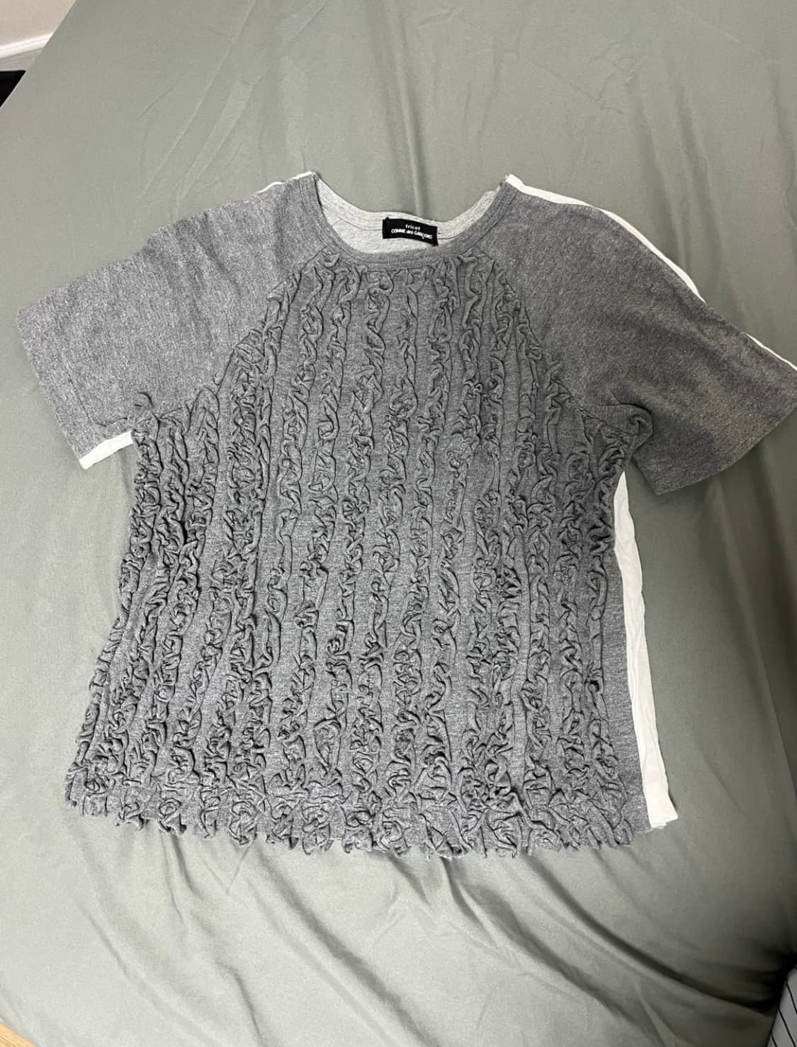 꼼데가르송 트리콧 프릴 티셔츠 상품이미지1