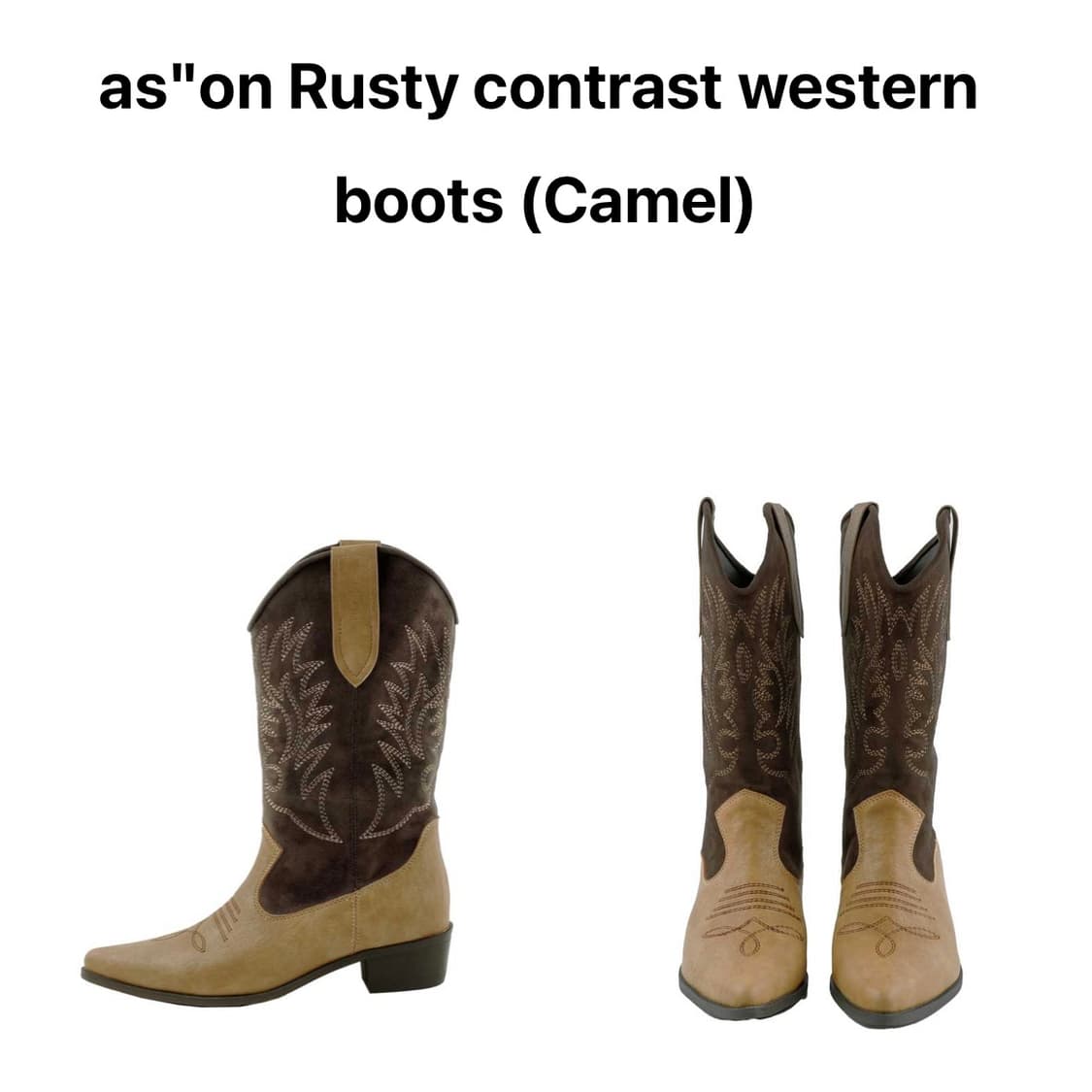애즈온 웨스턴 부츠 RUSTY CONTRAST WESTERN BOOTS 상품이미지2