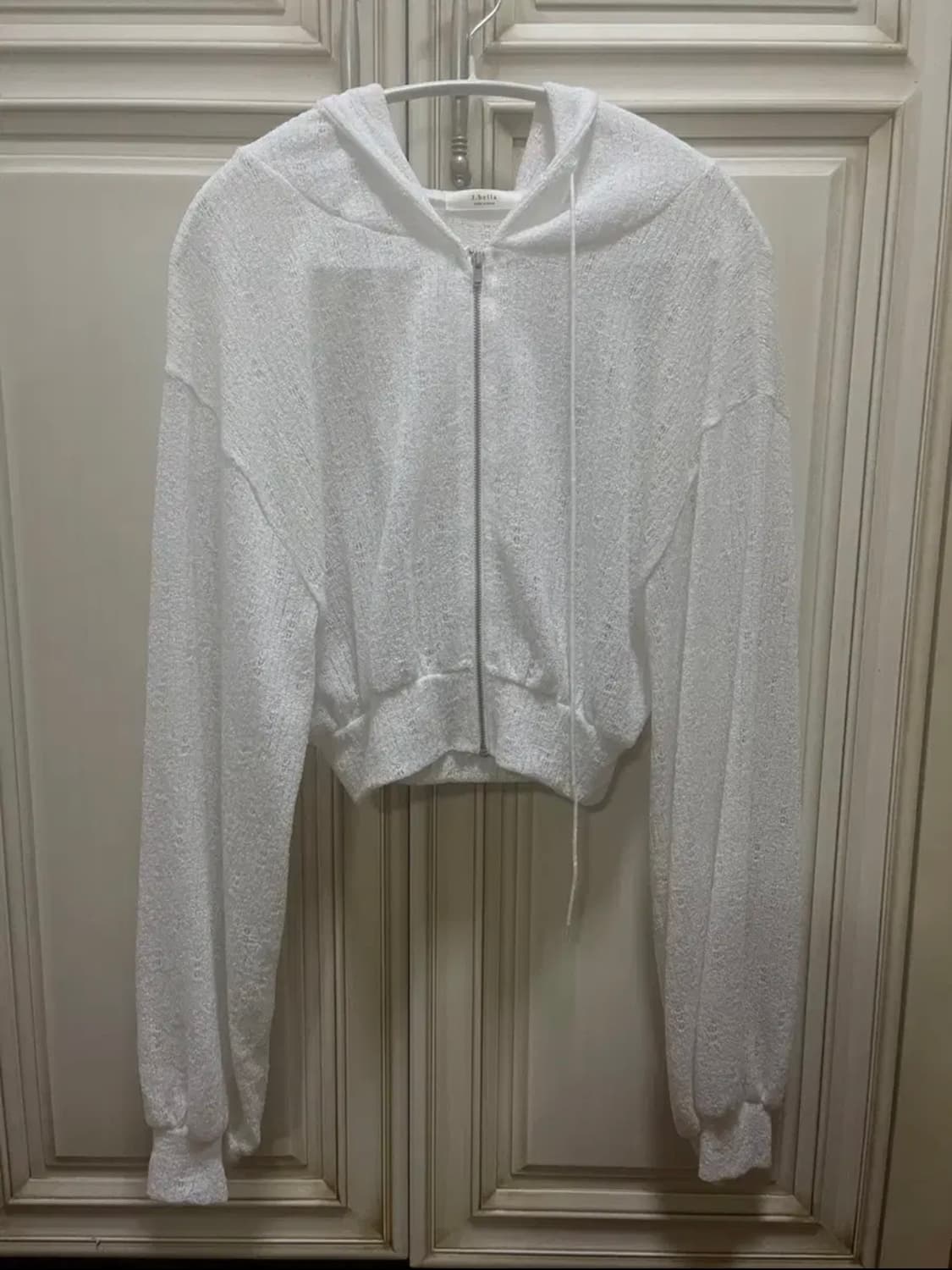 [새상품] 애즈온 프롬 가디건 김치티 후드집업 화이트 상품이미지2