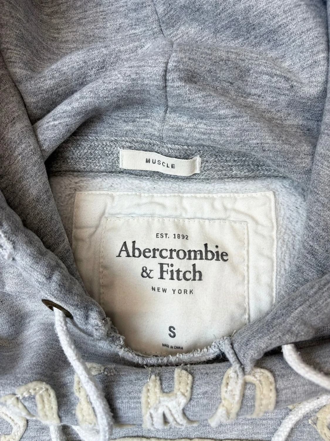 아베크롬비 00's Y2K 자수 로고 후드 티셔츠 A1630 상품이미지5