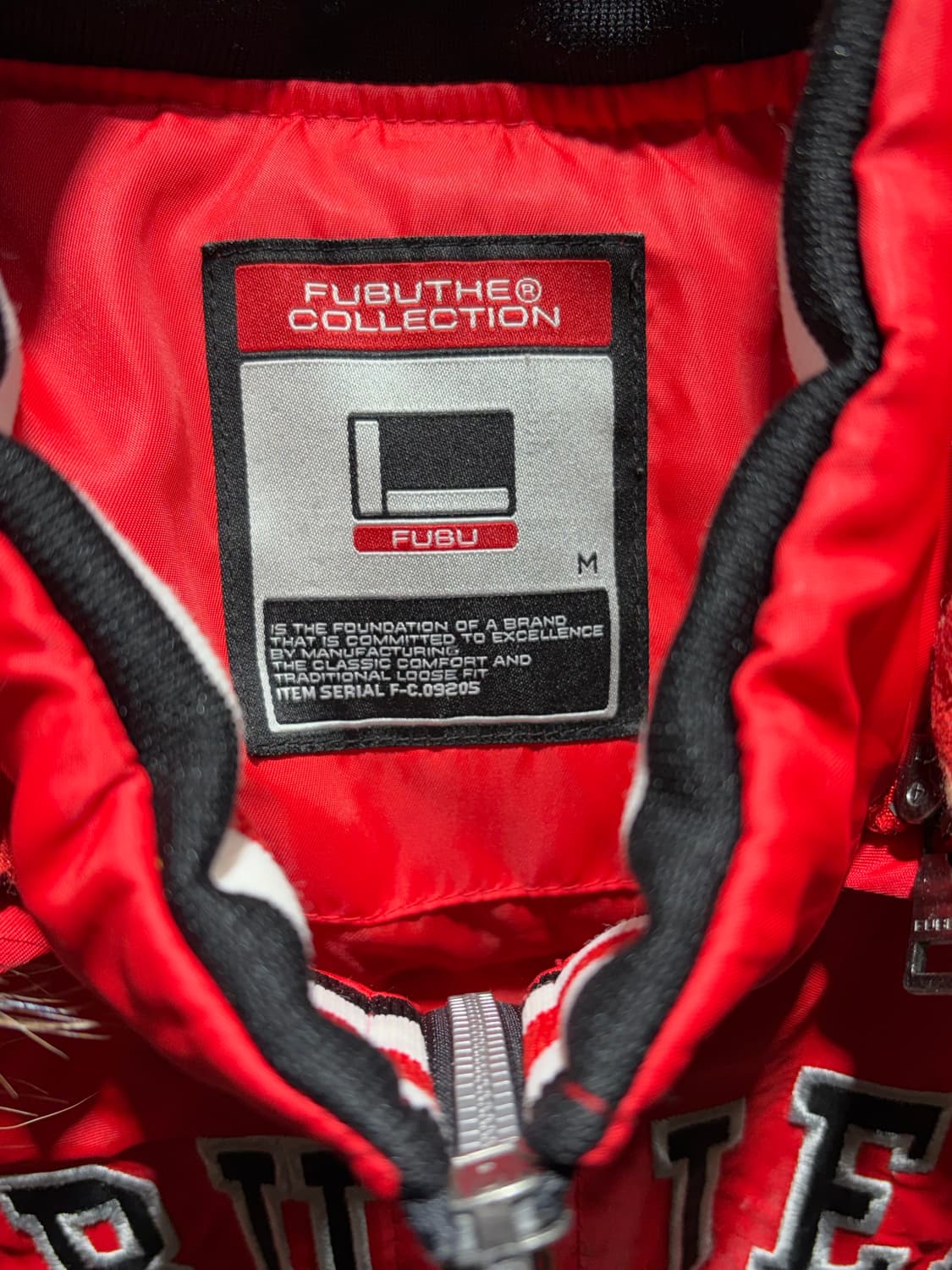 M FUBU 우먼스 스펠링 로고 라쿤 후드 패딩 상품이미지6