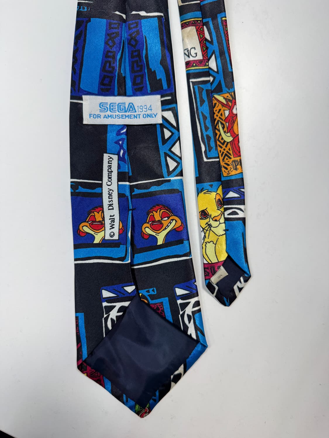 빈티지 SEGA 라이온킹 캐릭터 넥타이 9cm 상품이미지5