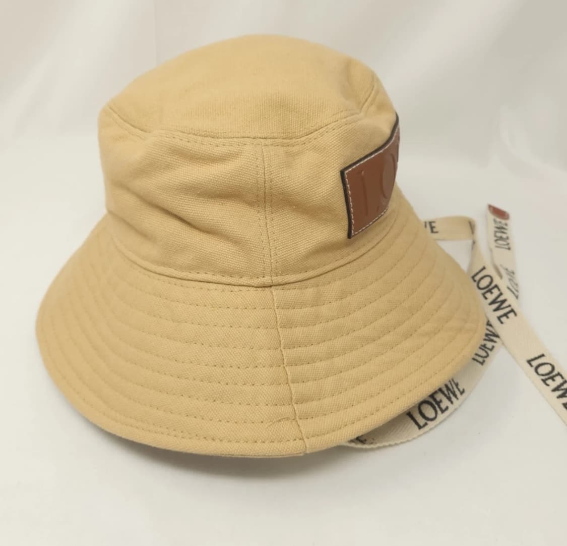로에베 로고 스트랩 버킷햇 베이지 상품이미지3