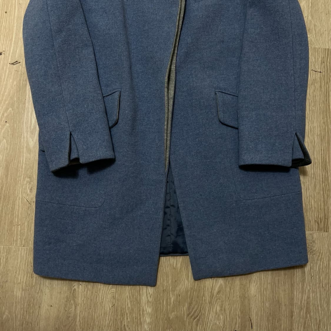 한섬 SJSJ 여성 모직 캐시미어 블루 코트 55-66  상품이미지3